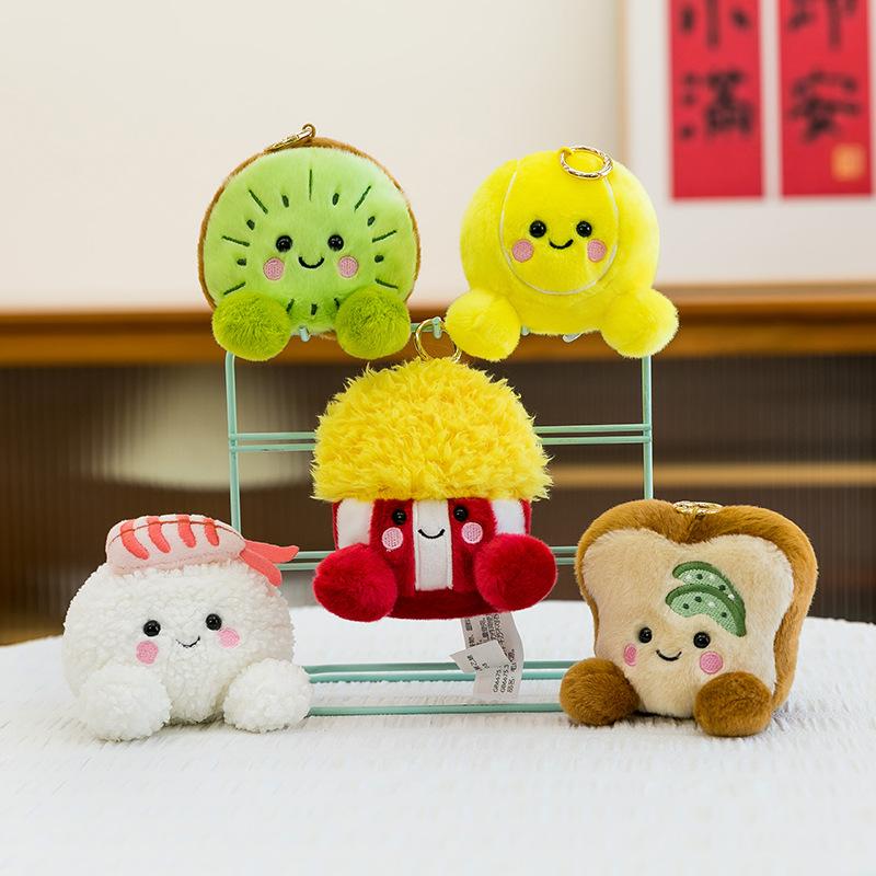 Scented Vegetables Fruit Sandbag Small Pendant Popcorn Carrot Mini Plush Toy Doll Ragdoll