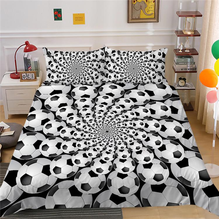 Polyester Bedding Two Or Three-Piece Football Series 3D Digital Printing