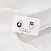 Cute Korean Earrings Love Heart Bling Crystal Stone Rose Gold Stud Earrings for Women Korean Jewelry Gift