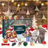Christmas Advent Calendar , Christmas Countdown Toy 24pc Channel Teasing Stick Pet Toy Set Tunnel Toy