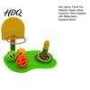 Small Bird Toss Ball Games Parrot Basketball Hoop Toy Interactive Ring Game Play Stand Agility Training Enrichment Toy for Parakeets Cockatiels