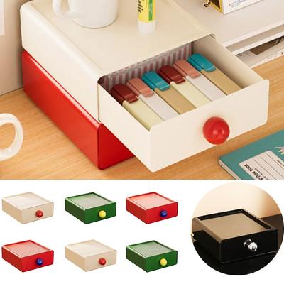 Große Kapazität Schreibtisch Organizer Box Stapelbar Desktop Storage Boxen Schublade Home Office