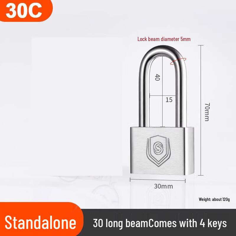 AVADEN Disposable Stainless Steel Padlock