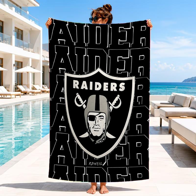 Football Club Emblem Beach Towel, Microfiber Beach Towel, Perfect For Pool, Beach, Travel, Home Decor Beach Party Fan gifts