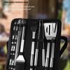 20-Piece Stainless Steel BBQ Tool Set