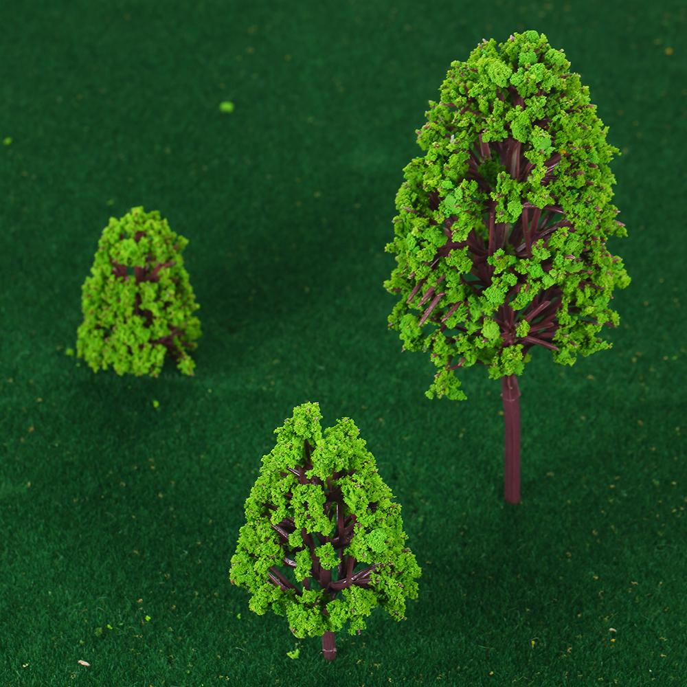 12PCS Plastic Model Trees Architectural   for Railroad Layout Garden Landscape Scenery   2