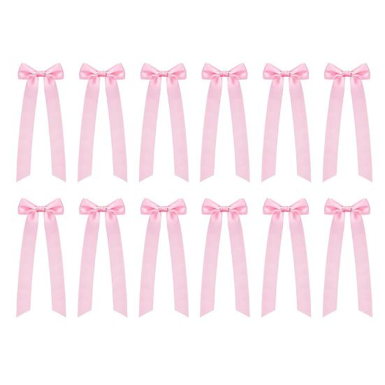 12 шт. Прикраси-бантики для свічників 13 дюймів Самоклеючий великий бант зі стрічки для свічника, подарункової упаковки, весільного столу, центральні елементи
