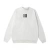 Essentials Style Heavyweight Cotton Hoodie Men Women Streetwear Oversized Fit 3-Stripe Letter Print Casual Sweatshirt