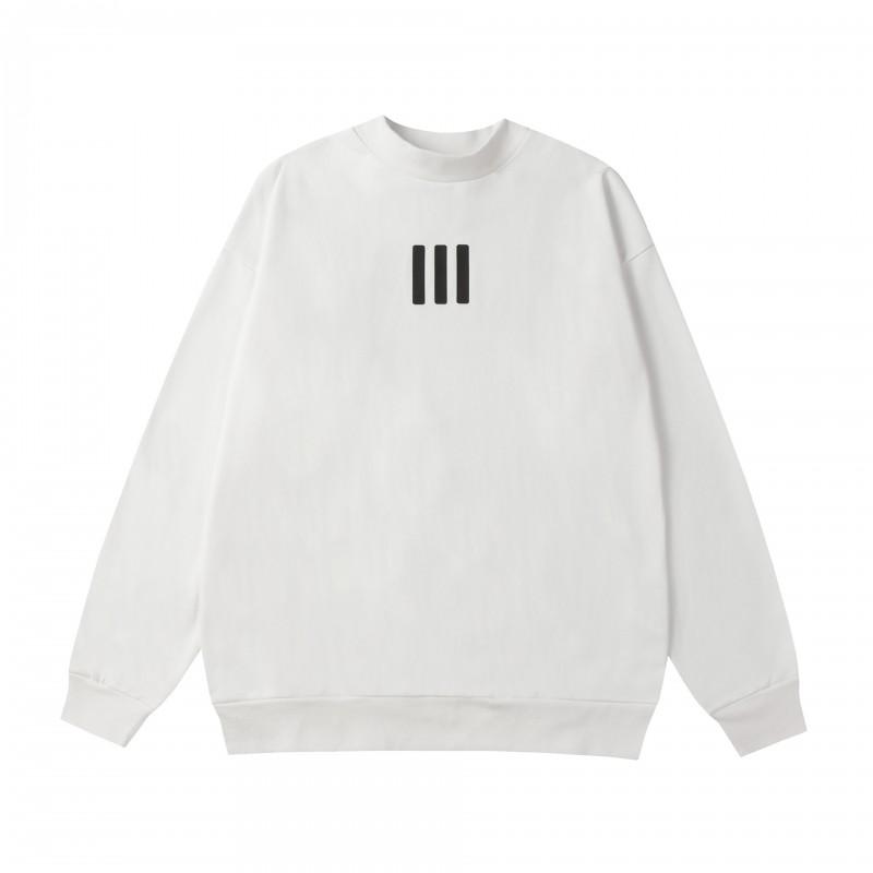 Essentials Style Heavyweight Cotton Hoodie Men Women Streetwear Oversized Fit 3-Stripe Letter Print Casual Sweatshirt
