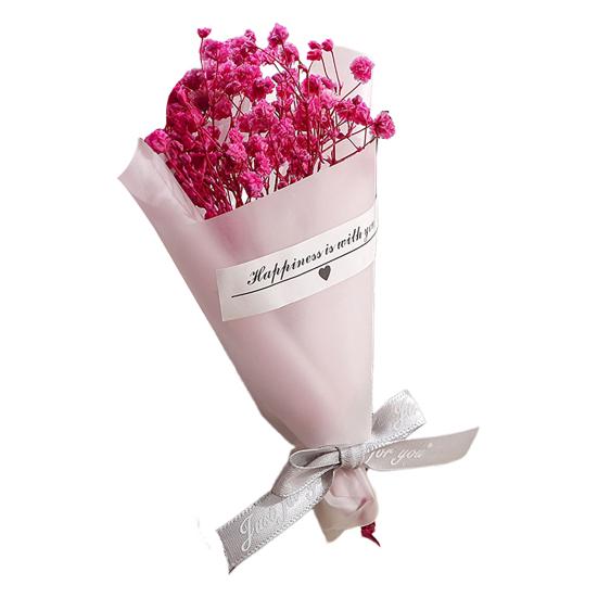 Valentine's Day Fake Mini Bouquet Artificial Aromatherapy Soap Rose Bouquet Simulation Dried Baby Breath Flower Gifts for Mom Women Wife