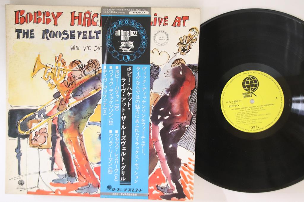 LP Record BOBBY HACKETT, VIC DICKENSON - Live At The Roosevelt Grill ULS1856V CHIAROSCURO Japan Obi Jazz Used