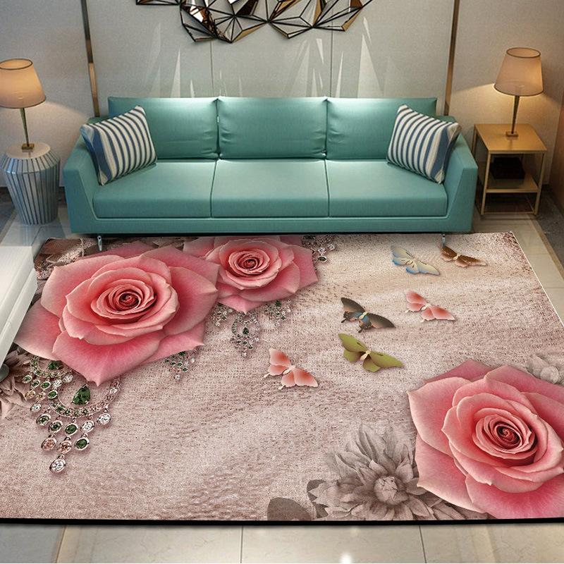 3D Pebble Living Room Carpet Sofa Coffee Table Floor Mat Bedroom Bedside Carpet Entrance Mat