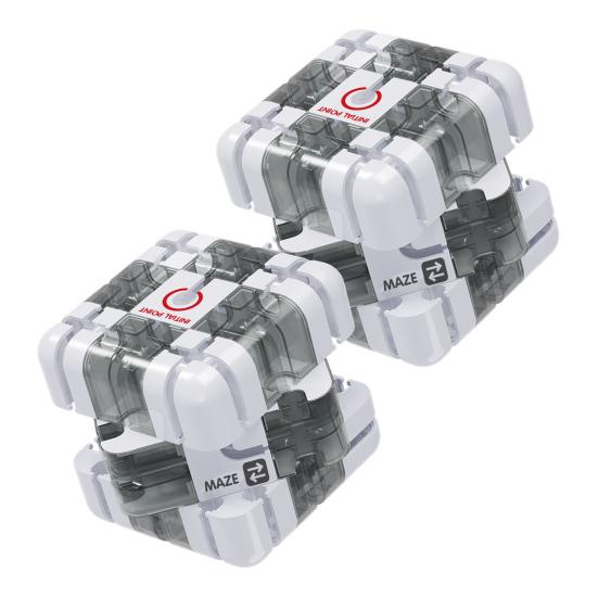 1/2Pcs Educational 3D Puzzle Maze Cube Toddlers Brain Teaser Rolling Ball Maze Cube Kids Logical Thinking Development Handheld Bead Maze Toy