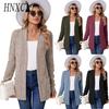 Women's Vintage Casual Solid Color Print Autumn Winter Long Sleeve Jackets & Coats