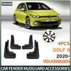 Mudguards Automotive Car Accessories Mud Flap For VW Volkswagen Golf 8 2020-2023 Fender Black Exterior Customization Protection