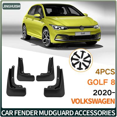 Mudguards Automotive Car Accessories Mud Flap For VW Volkswagen Golf 8 2020-2023 Fender Black Exterior Customization Protection