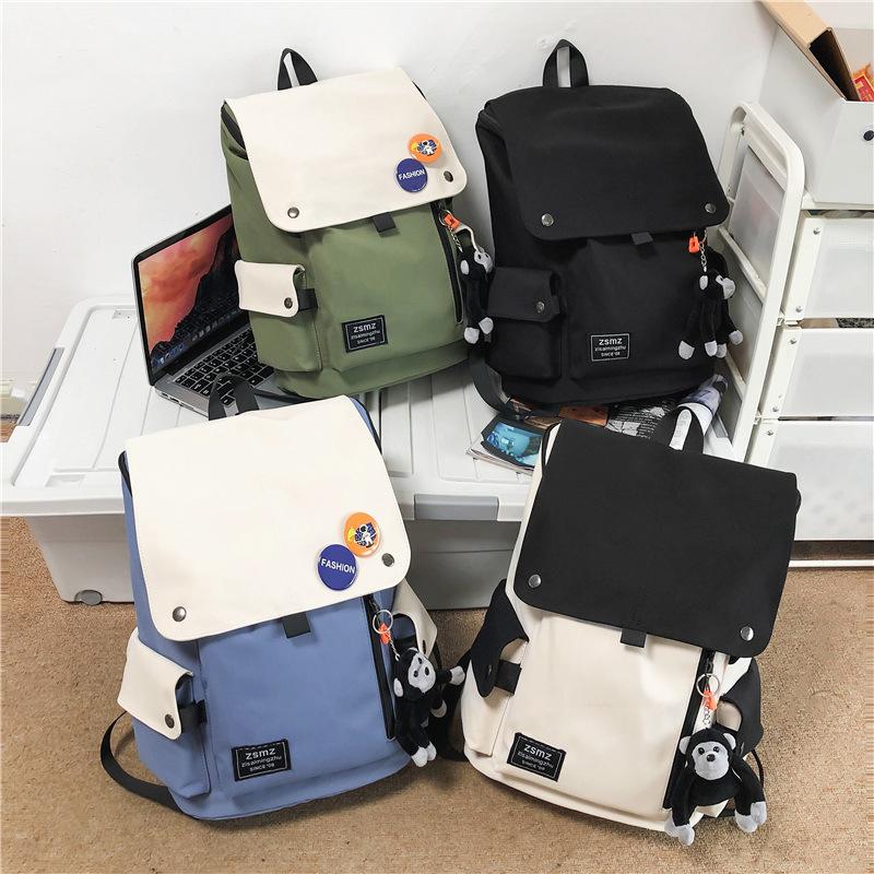 Backpack Men'S High School College Student School Bag Women'S Leisure Travel Backpack