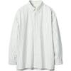 Loose Comfortable Striped Minimalist Long Sleeve Shirt Unisex Shirts 484905-01