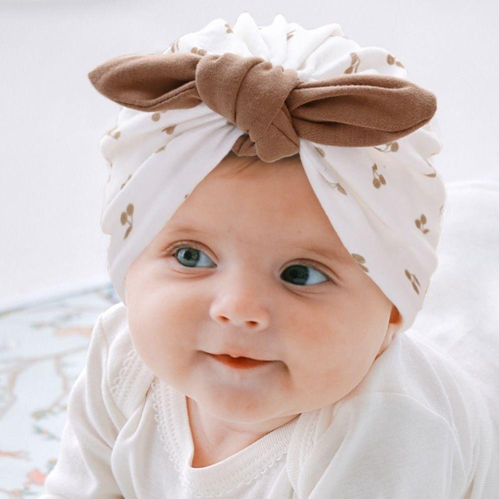 0-5 Months Boneless Muslin Hat Cotton Newborn Turban Hat Windproof Baby Fetal Cap  Autumn