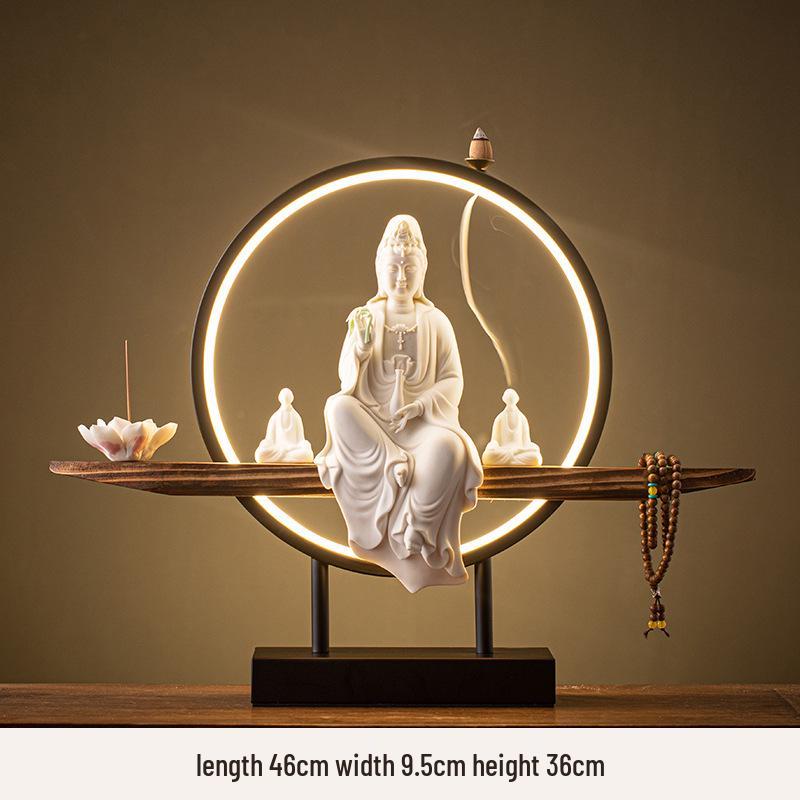 

Трансграничная керамическая статуэтка Будды Гуаньинь: Домашние украшения и подарки на новоселье