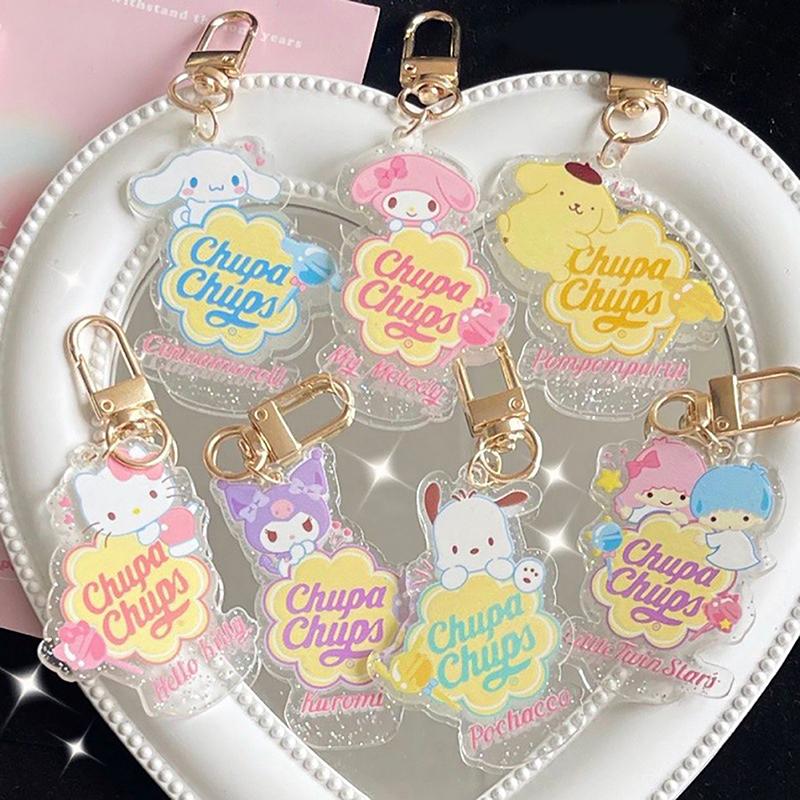 Anime Cartoon Kawaii Acrylic Keychain Pendant Bag Charm Decoration For Girl Gift