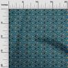 Cotton Cambric Dark Teal Blue Fabric Halloween Quilting Supplies Print Sewing Fabric By The Yard 42 Inch