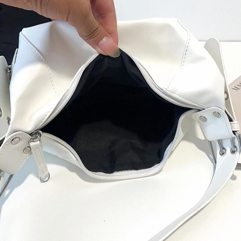 Borsa a Spalla in Ecopelle PU Borsa Retrò di Alta Qualità Portatile Sottobraccio Borsa Quotidiana Casual Borsa da Pendolare Borsa da Donna di Grande Capacità