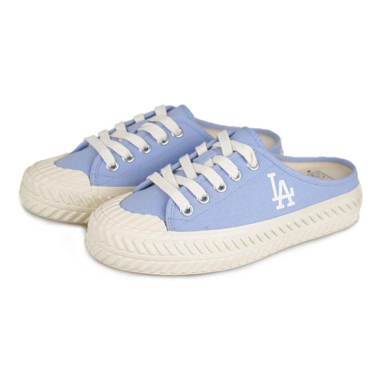 MLB Playball Mule Mules Slip Resistant Abrasion Resistant Low top Canvas Shoes Unisex Blue 32SHS1111-07S