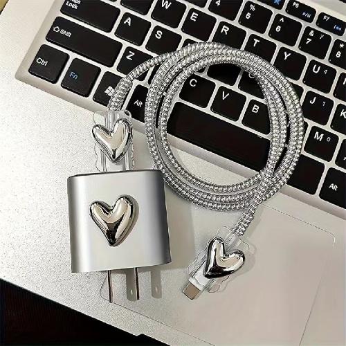 5 Pcs Charger Protective Case Cable Protector For iPhone 18W/20W Fast Charging Cable Data Anti-break Charger Protective Rope