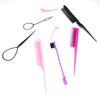 6/10Pcs Hair Styling Comb Set Teasing Hair Brush Triple Teasing Comb Rat Tail Combs Edge Brush Hair Tail Tools Braid Tool Loop