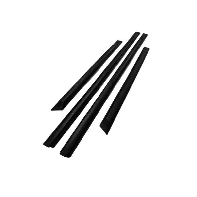 4-teiliges schwarzes Außentürverkleidungs-Seitenleisten-Zierleistenset für 90er Spezifikation Große Stoßstangen-Ausstattung NUR für VW Golf Jetta MK2 4-türiges Modell