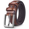 New PU Material Men's Belt Premium Textured Versatile Pin Buckle Belt For Business Daily Wear