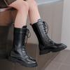 Mode mädchen stiefel winter neue Britischen stil kinder leder stiefel hohe stiefel prinzessin stiefel