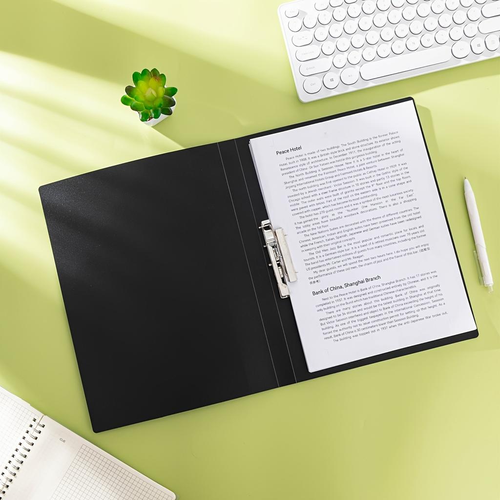 1pcs Color A4 Clip File Folder, Contract Folder, Multi-Page Music Sheet Holder, Award Certificate Storage and Organization Tool