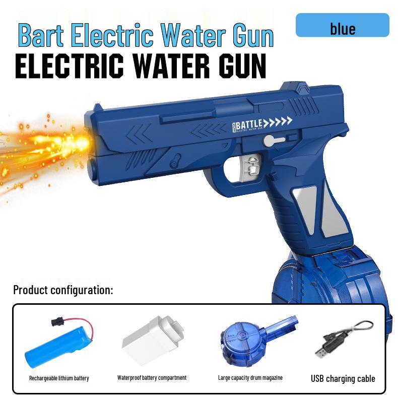 Electric Water Gun MP45: Self-Priming, Rechargeable, Large Capacity Outdoor Toy for Boys and Girls
