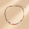 Rainbow Bead Necklace Elegant Neckwear Daily Wear Charm Necklace Party Dating Accessories Suitable for Any Occasion