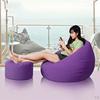, Round Ottoman with Storage Cover for Pillows Toy Organizer