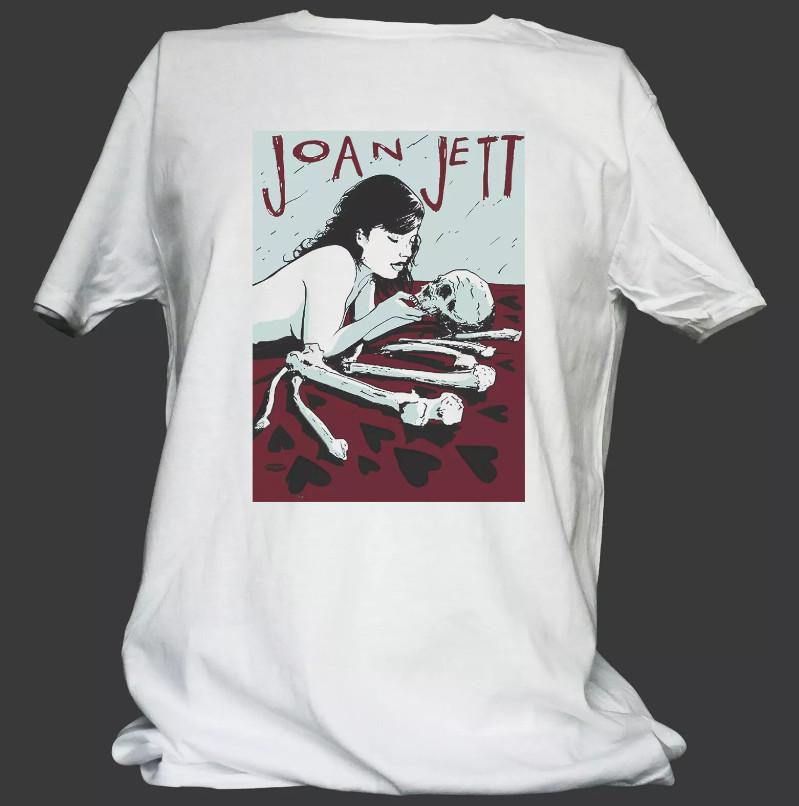 

Vtg JOAN JETT Music Star Heavy Cotton White Full Size Unisex Shirt BT109 Unisex T-Shirt L