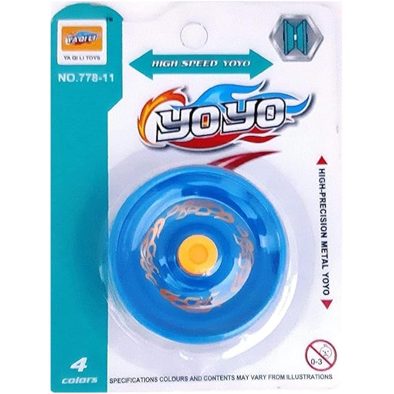 Eclet Fine Quality High Gloss High Speed Metal Yoyo Toy Spinner Toy (1 Pcs) (Color May Vary) (Glossy Metal)