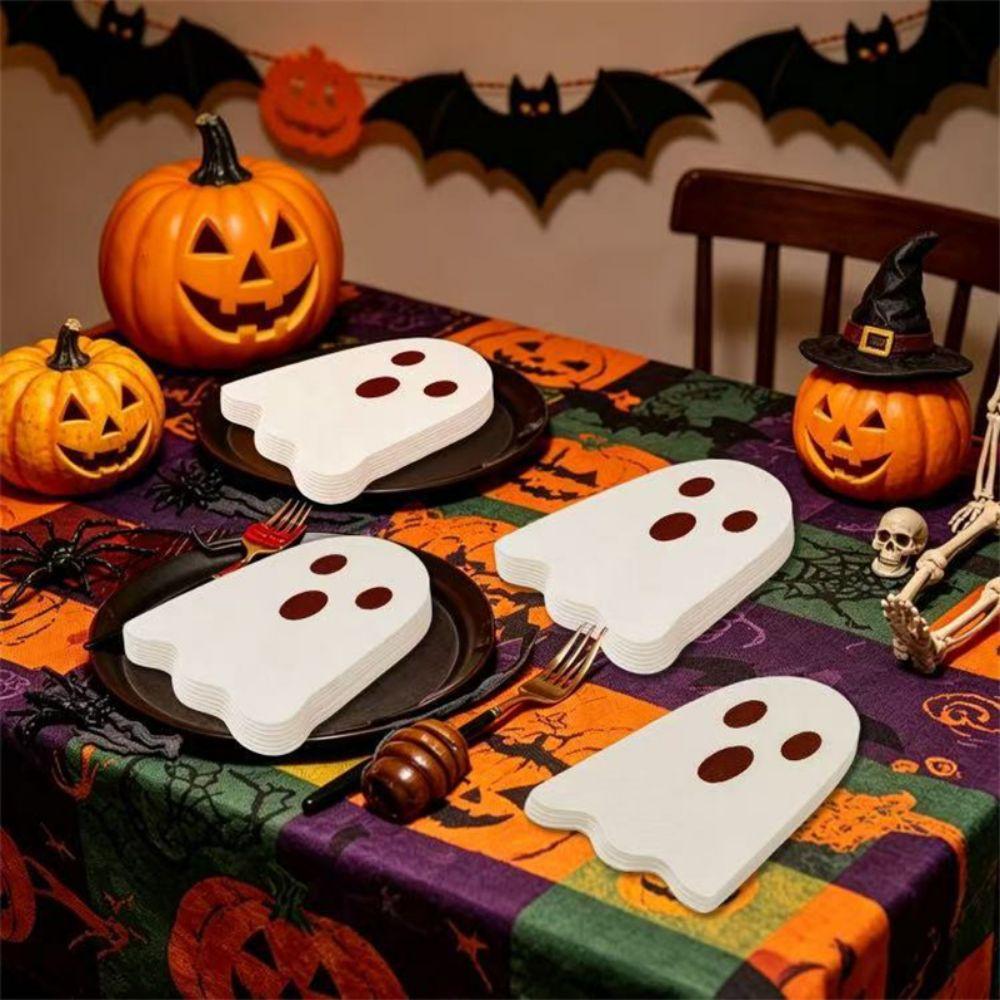 25/50 PCS Tableware Halloween Party Napkins Universal Party Decor Supplies Home Party