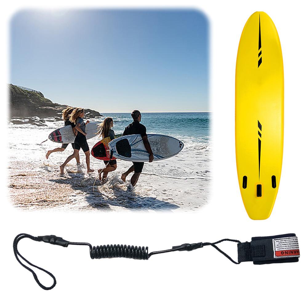 Coiled Bodyboarding Leash TPU Stay On Board Ankle Strap Paddleboard Ankle Leash Surfing Accessories