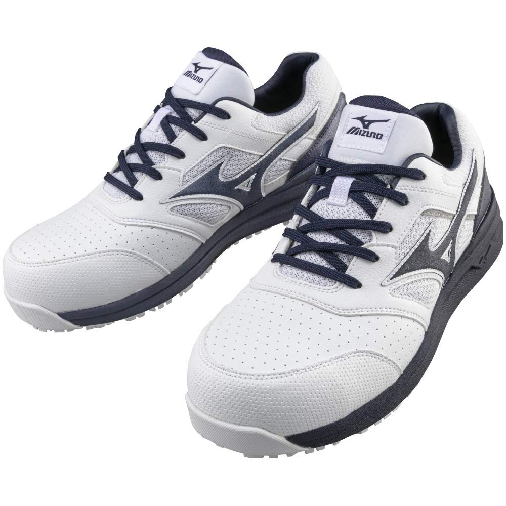 Mizuno LSII Work JSAA Standard Work Shoes White and Size Cm Shoes, All-Purpose Lightweight, 11L, (Type A), Navy, 27.0