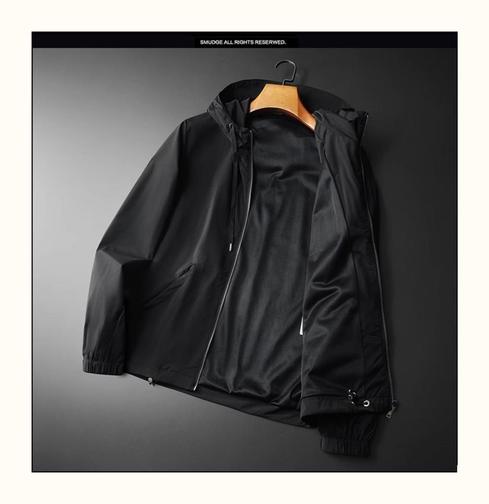 Men's Spring Fashion Trendy Hooded Jacket - European Station Light Luxury Coat