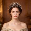 Zinc Zinc Alloy Bridal Tiaras Sparkling Wedding Tiaras Vintage Pearl Headpiece  Girl