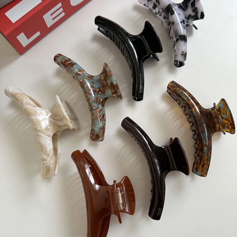 

mosxe Curve hair clip (7color) leaf