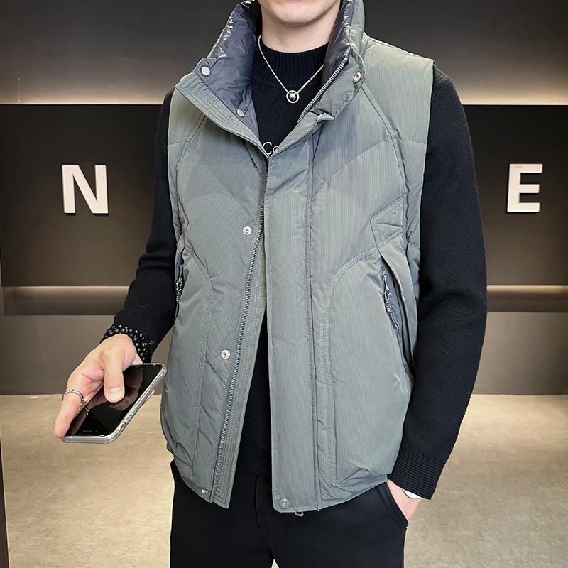 2025 Autumn/Winter Men's Trendy Workwear Down Vest - Loose, Warm Gilet by Top Brand