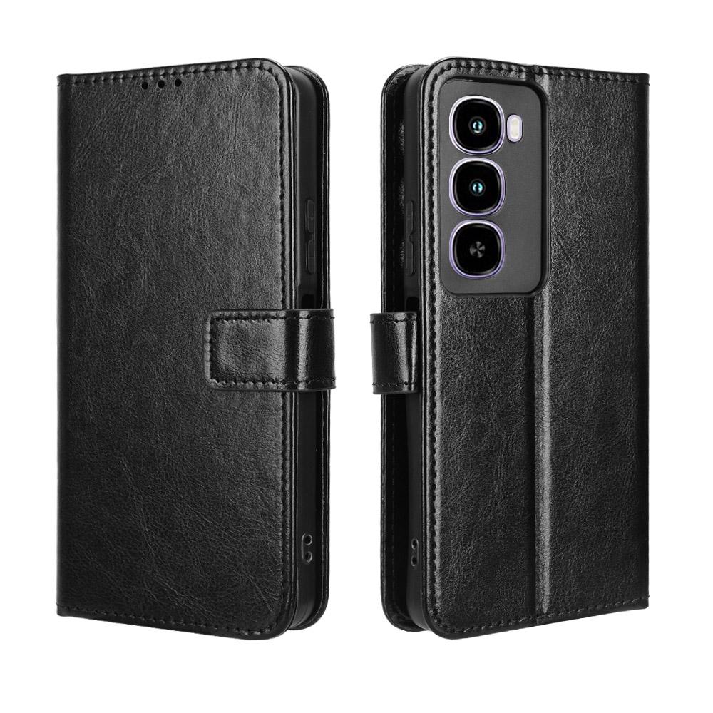 Flip Cover for Itel City 100 Leather Case [Flip Vintage Leather] Wallet Shockproof Durable Retro Phone Case