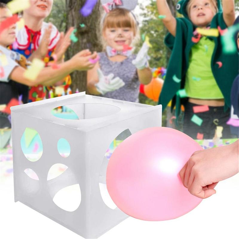 11 otvorů Balón Sizer Box Balónové oblouky Sloupce Nástroj pro měření velikosti balónu