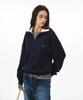 Devin Half Zip-Up Knit (Navy)