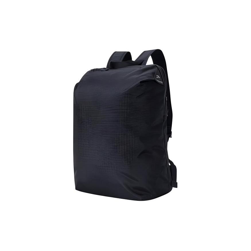 New Anta × China National Geography, Collaboration Fabric Backpack Regular Unisex Basic Black 192427163-1
